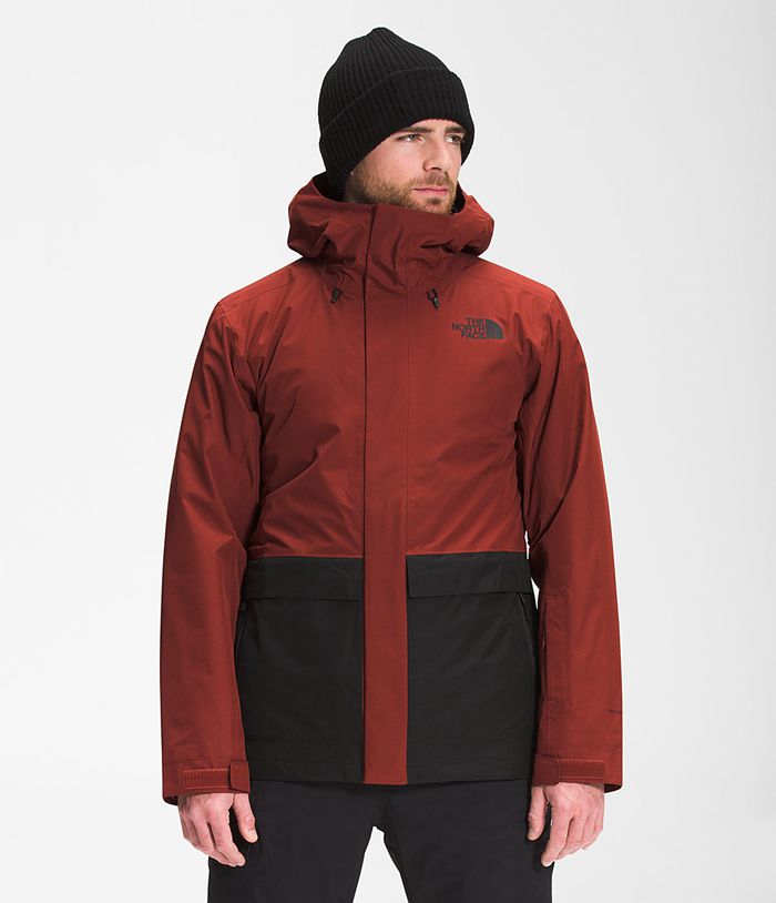 The North Face Winterjas Heren Clement Triclimate® YKZE92876 - Donkerrood